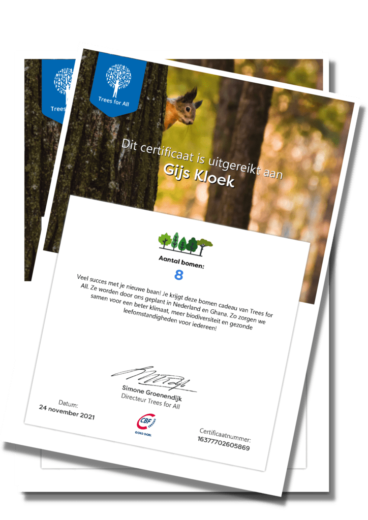 Een duurzaam cadeau voor elke gelegenheid | Geef een boom | Trees for All
