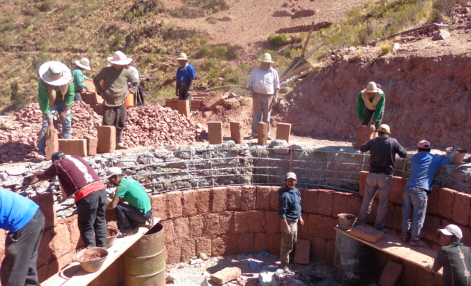 Projectupdate uit Bolivia: de eerste waterreservoirs zijn aangelegd!