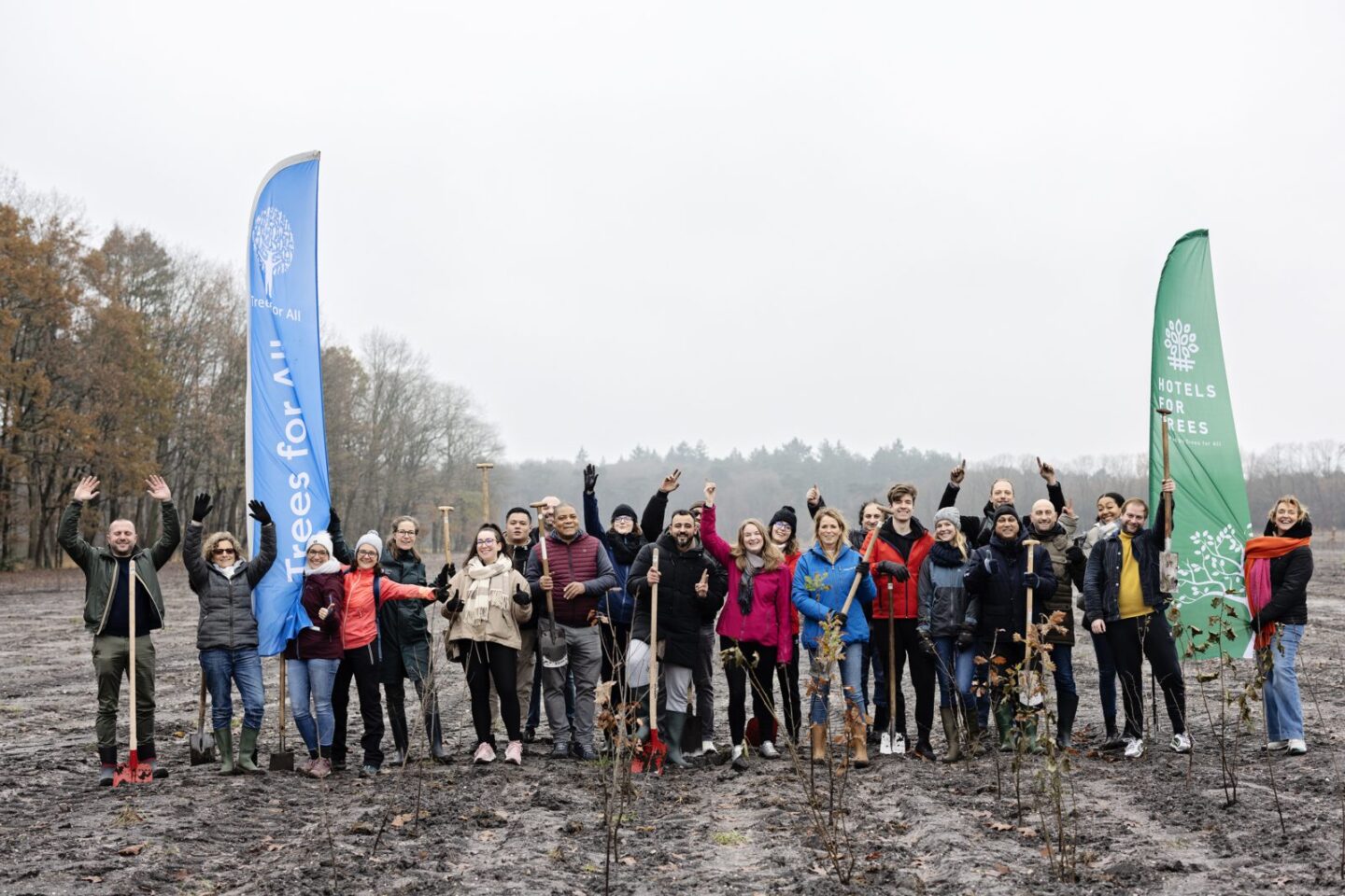 Bedrijfsbos planten