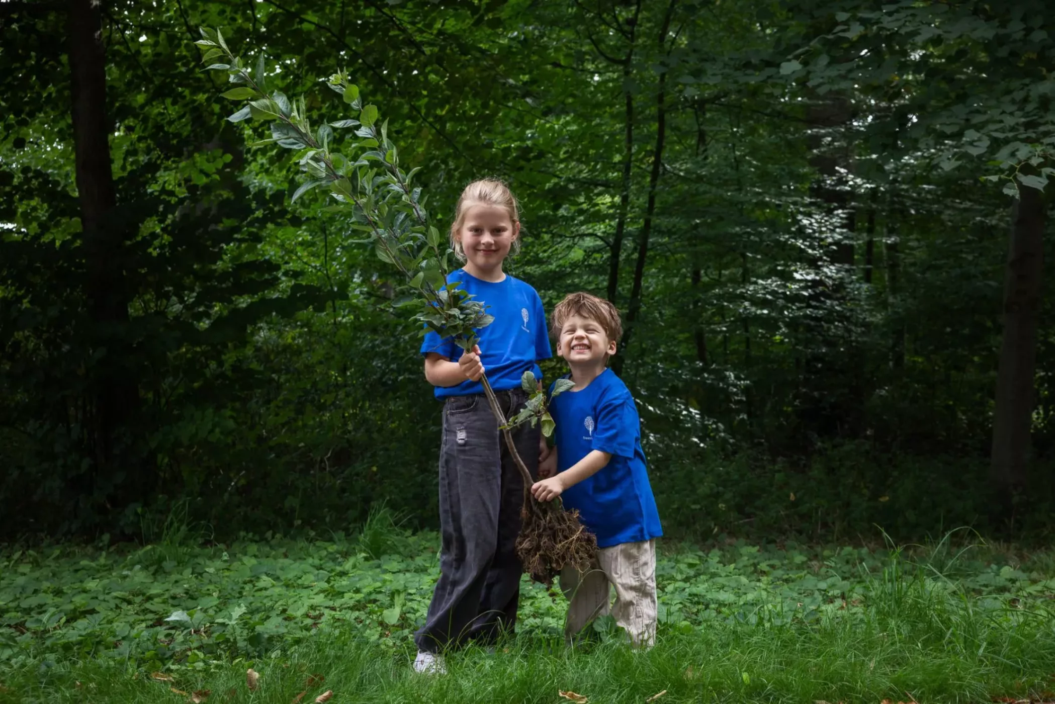 Bomen planten met kinderen